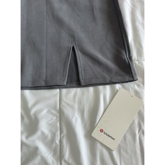 New Lululemon Softstreme High Rise Mini Skirt Size Large Gray $88 MSRP NWT - Picture 4 of 9
